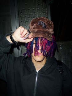 ITSOKAY OK Monogram Fuzzy Snapback Hat美地下车潮牌毛绒棒球帽