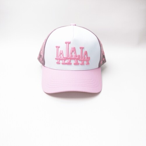 Rude Awakenings“LALALA ROSA” Trucker Hat美潮粉拼刺绣卡车帽