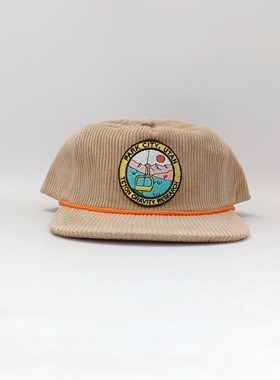 Teton Destination Park City Snapback美滑雪品牌灯芯绒复古软顶