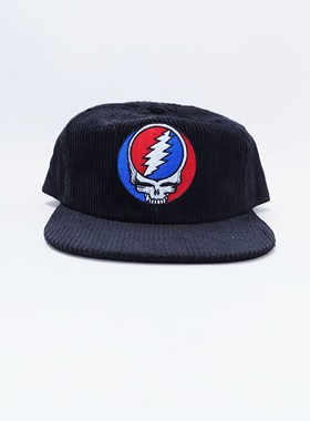 Steal Your Face Grateful Dead STEALIE Snapback 灯芯绒软顶