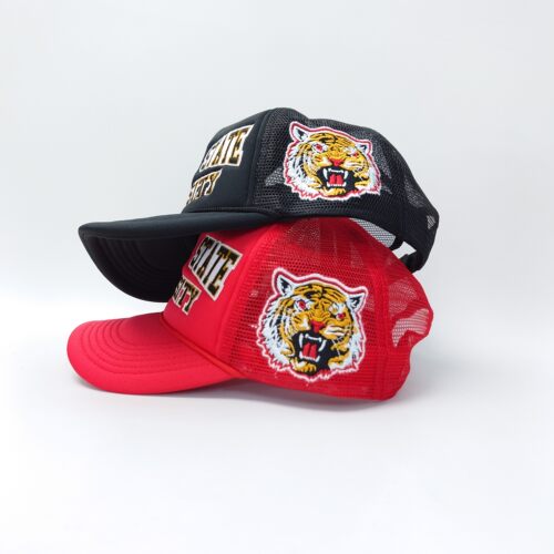 YK1K The Mecca 美国德克萨斯州达拉潮牌货车帽猛虎刺绣海绵网帽