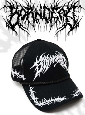 Born Dead Clothing Brutal Embroidered Trucker 纹身荆棘货车帽