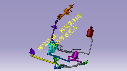 液压助 力循环球式转向系统3D三维CatiaV5R20图纸设计资料【742】