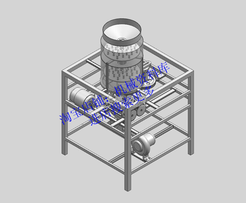 脱壳机三维图UG 3D图纸去壳机设备设计参考资料素材模型【770】