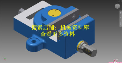 台虎钳3D图纸Inventor格式机用虎台钳平口钳桌夹台虎钳【338】