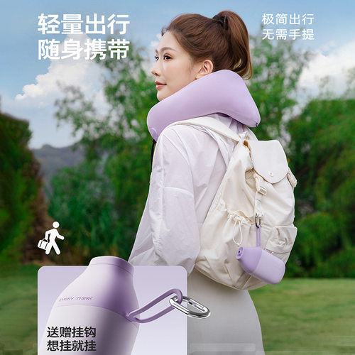 睡洞充气U型护颈枕旅行便携礼物