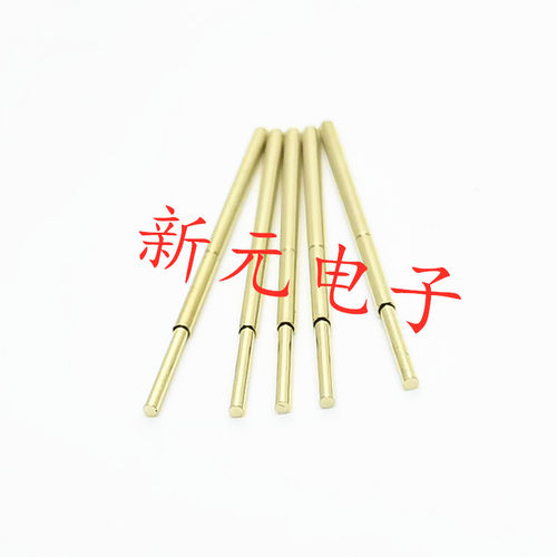 镀金头测试针PA100-G1（直上平头）测试针 1.36mm顶针 弹簧探针
