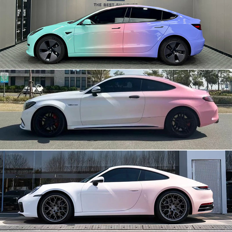 汽车彩绘渐变改色膜定制私人定制