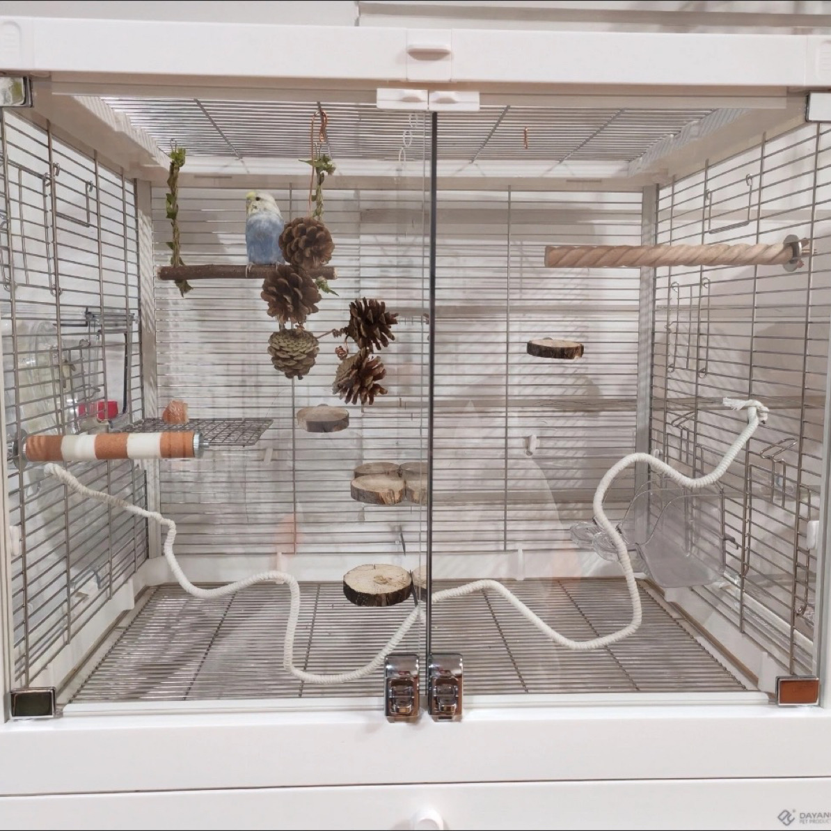 达洋B6045/B6047SS鹦鹉鸟笼专用隔离板透明亚克力隔板隔断防打架