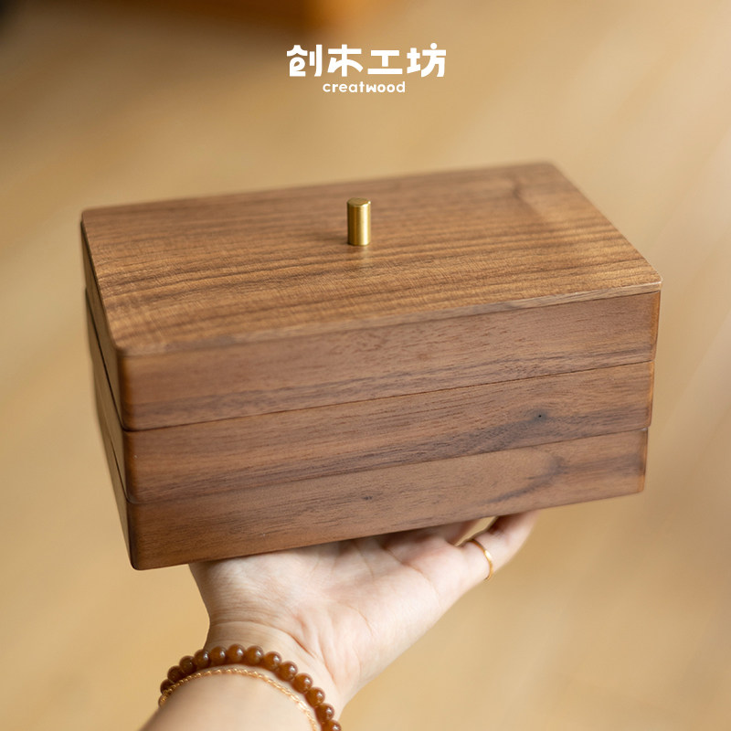 良白多功能创木工坊首饰盒图片