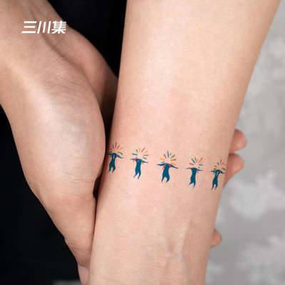 臂环纹身贴彩色纹身贴