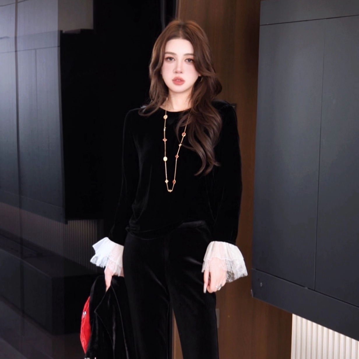 Gyantong定制真丝长袖打底衫女