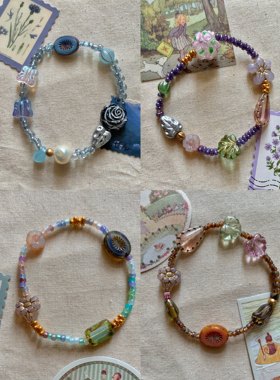 复古可爱手链琉璃不撞款