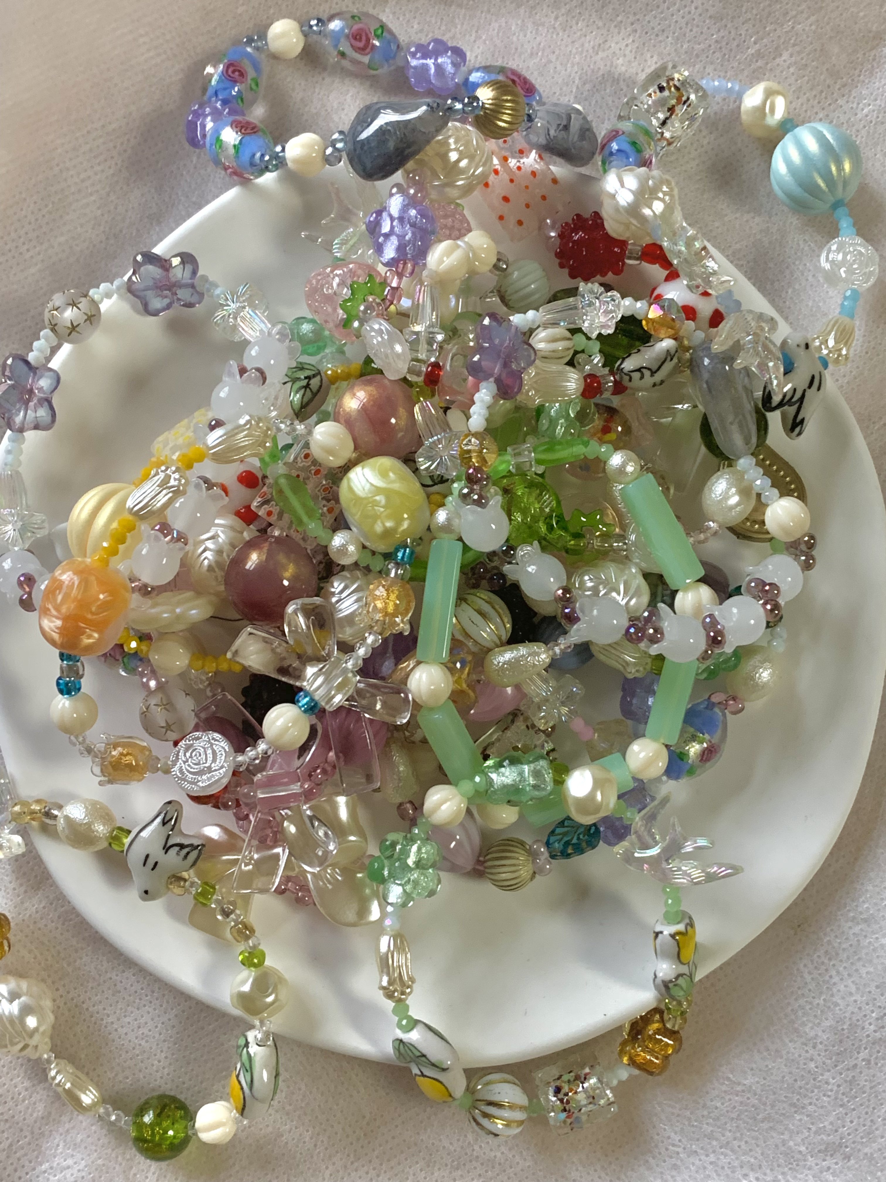 清仓特价 原创手工孤品不撞款复古手链 清新少女昭和古董树脂飞鸟