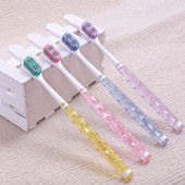 螺旋丝软毛牙刷家用成人细丝软毛轻柔护龈水晶防滑刷柄双支情侣装