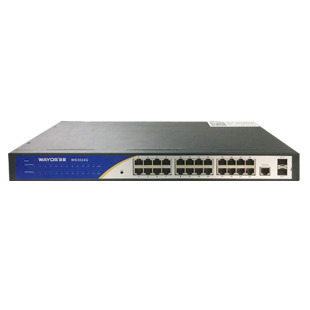 wayos維盟 24口千兆網管型交換機web管理VLAN隔離DHCP防御交換機端口限速端口聚合端口鏡像分線器 WS3024G