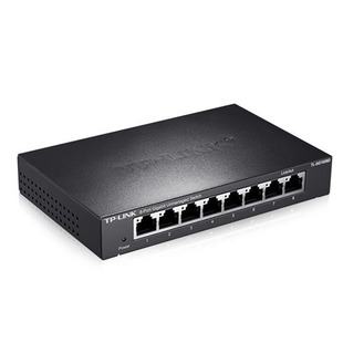 TP-Link TL-SG2008D 8口千兆交换机 tplink监控八孔家用宽带网络以太网网线分接器路由分线转换器钢壳桌面式