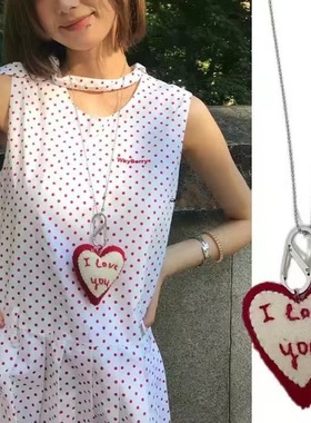 BKP「爱心」复古尼泊尔羊毛毡小众多功能长项链挂饰钥匙扣礼物女