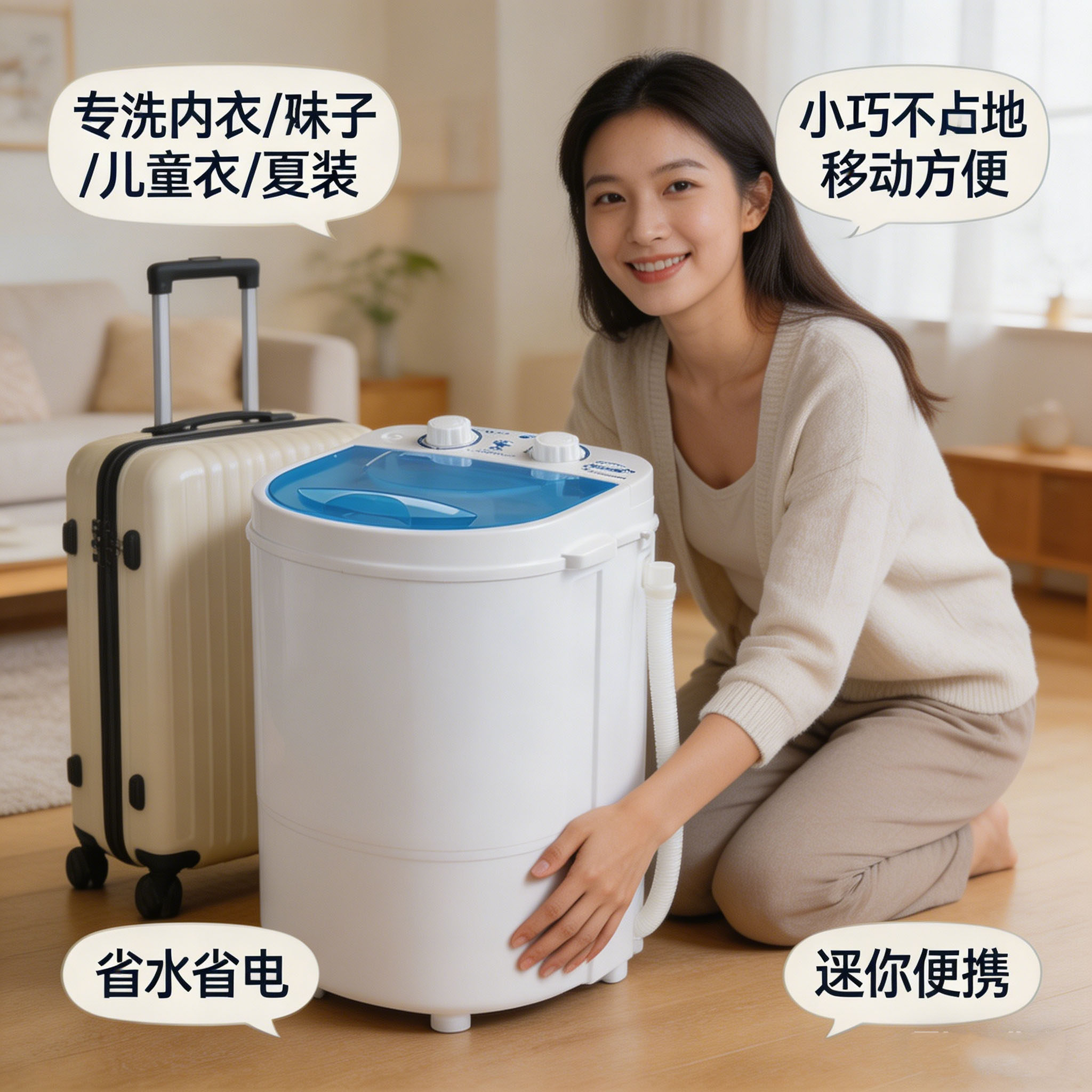 新款懒人学生宿舍家用半全自动