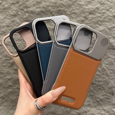 外贸适用苹果17promax无边框香薰磁吸手机壳苹果16防摔15保护套14