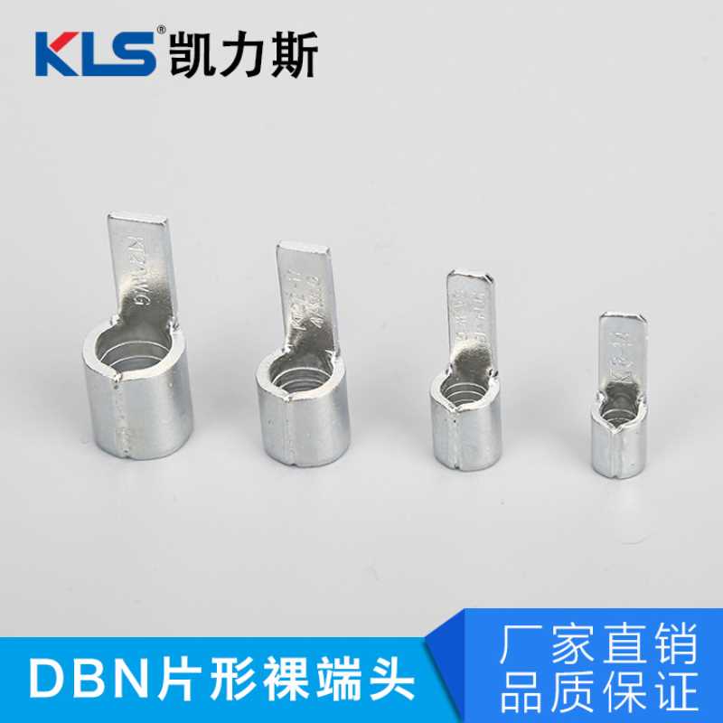 DBN2-10-14-18 片形裸端头 紫铜焊接 冷压裸端子插片接头线鼻子