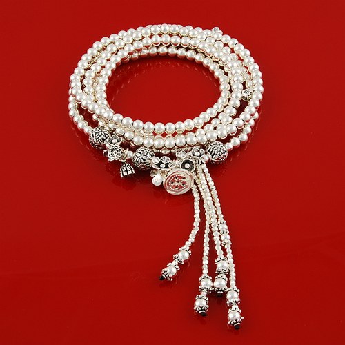 多层流苏手链纯银时尚饰品