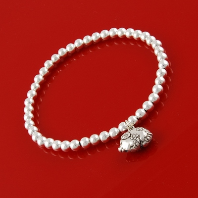 原创设计银属相本命年十二星座生肖女银脚链