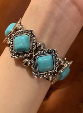 vintage绿松石手串小众高级