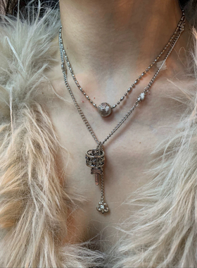 棠洛 金属冷淡风十字架项链叠戴女甜酷颈链高级感日常百搭锁骨链