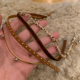 咖色系美拉德choker颈链女显脖子细锁骨链小众日常百搭项圈短项链