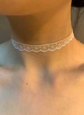 棠洛 日系超仙蕾丝choker颈链女薄纱贴肤锁骨链纯欲感项圈巨好看