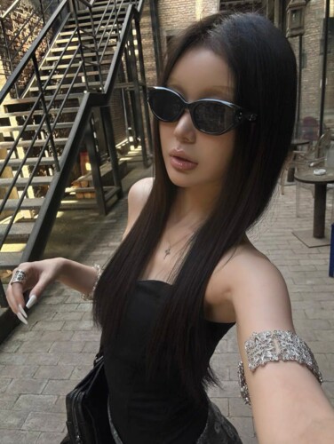 银色蕾丝十字花手镯女冷淡风欧美夸张手环臂环辣妹风手饰品2026爆