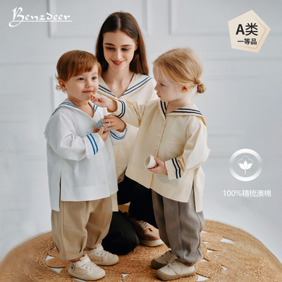 Benzdeer本驰鹿25秋男女童衬衫