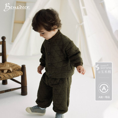 benzdeer绗缝夹棉冬季套装外套