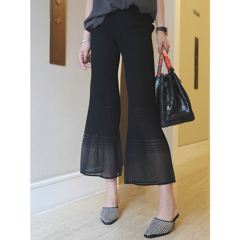 休闲版型高腰九分裤人鱼裤