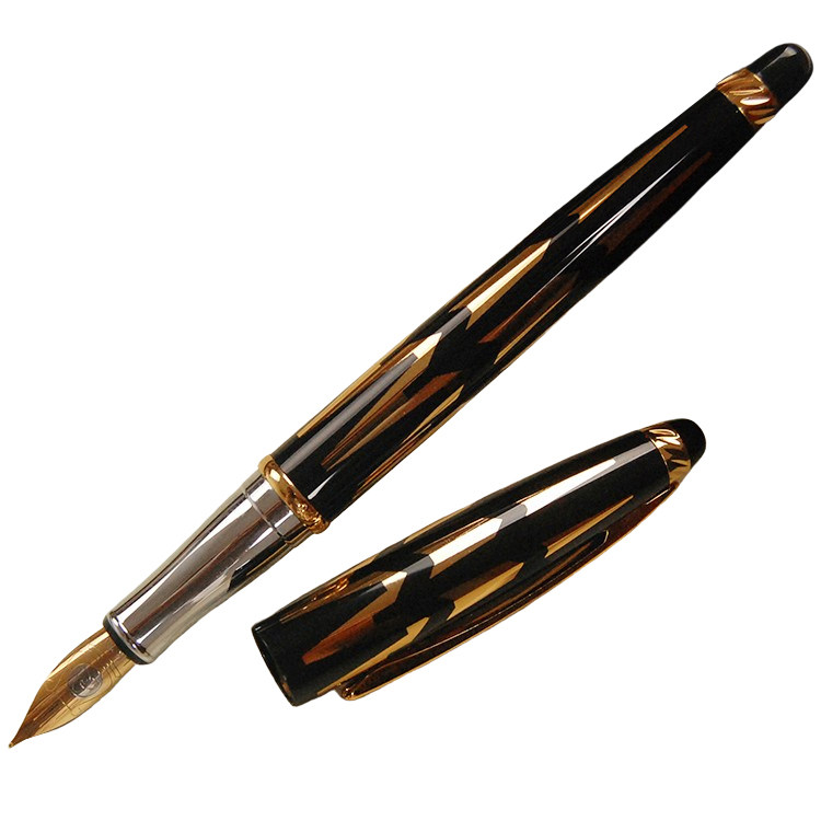 丽琴628内销版金属钢笔黄铜笔liqin正品学生墨水练字笔铱金笔尖