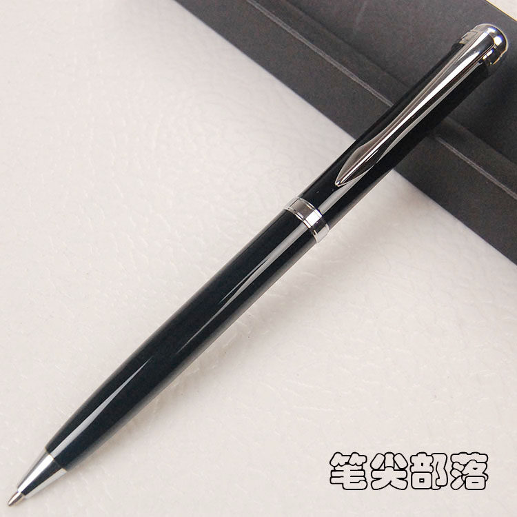 金属圆珠笔原子笔油性笔芯旋转