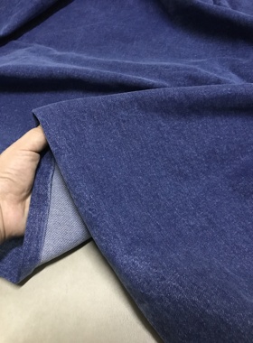 金佳牛仔布料蓝色中弹微厚款意大利土耳其进口高端水洗牛仔布料