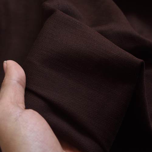 凌致进日本口牛仔布料丹宁没水洗高端无弹力深咖微弹软丹宁土耳其