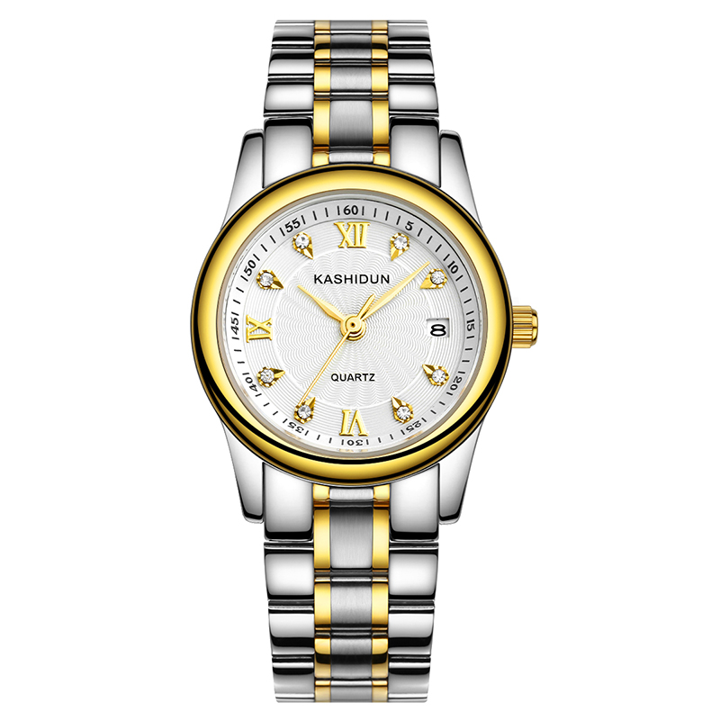 Watkins Day steel strap ladies watch rhinestones waterproof quartz watch fashion retro watch women