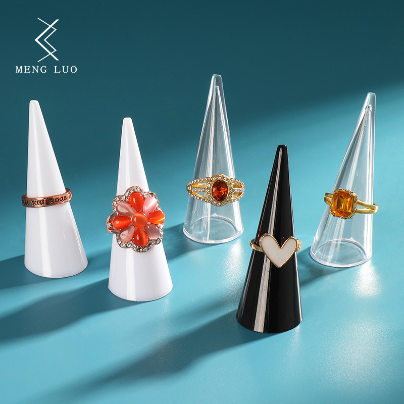 塑料圆锥戒指展示架摆放指环托