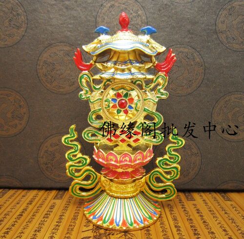 密宗总集八吉祥组合摆件