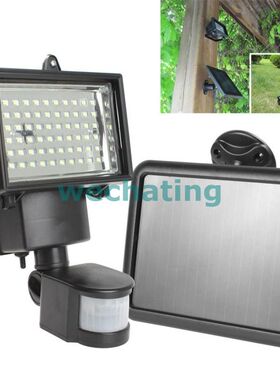 Solar Panel LED Flood Security Garden Light PIR Motion庭院灯