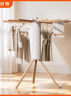 Drying rack balcony household floor folding hanging rack帽架