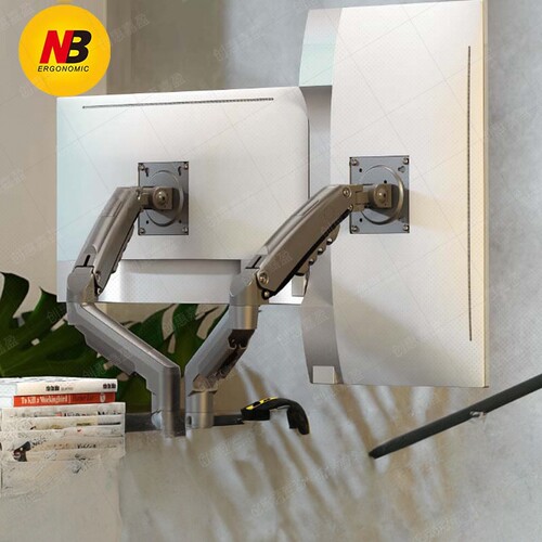 NBF160 Dual Screen Display Stand Telescopic Rotating Stand
