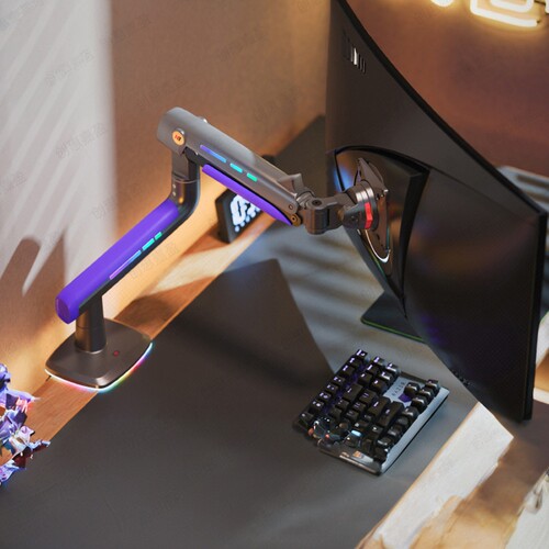 NBG60 Esports Display Stand Robot Arm RGB Light Effect