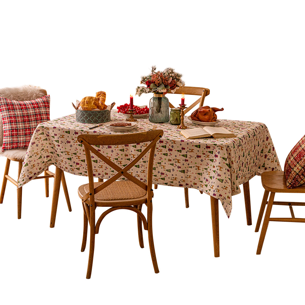 Christmas gift tablecloth fabric shooting background fabric