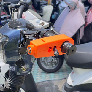 Motorcycle lock, oil door lock, scooter anti-theft horn lock