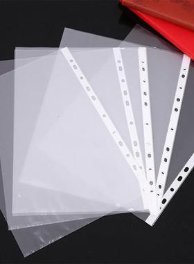 100Pcs/Lot A4 Clear Plastic Punched Pockets Folders Filing