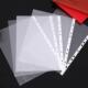 Lot Folders Plastic 100Pcs Pockets Clear Punched Filing
